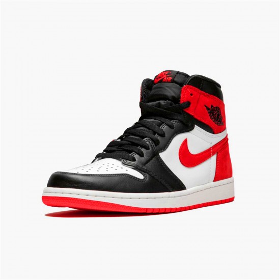 Jordan 1 High Track Red Summit Vit/Track Röd-Svart Jordan Sko 555088-112