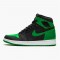 Jordan 1 High Pine Green Black Svart/Pine Grön-Vit-Gym Röd Jordan Sko 555088-030