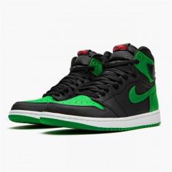 Jordan 1 High Pine Green Black Svart/Pine Grön-Vit-Gym Röd Jordan Sko 555088-030