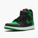 Jordan 1 High Pine Green Black Svart/Pine Grön-Vit-Gym Röd Jordan Sko 555088-030