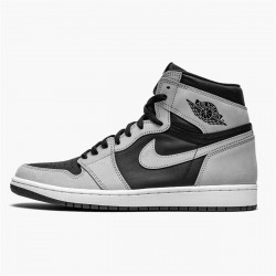 Jordan 1 High Shadow 2.0 Svart/Vit-Light Smoke Grå Jordan Sko 555088-035