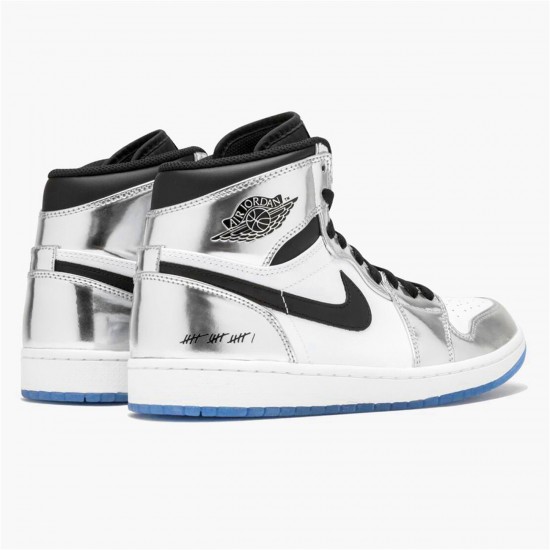 Jordan 1 High Think 16 (Pass the Torch) Chrome/Svart-Vit-Turbo Grön Jordan Sko AQ7476-016