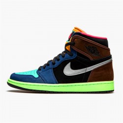 Jordan 1 High Tokyo Bio Hack Baroque Brun/Svart-Laser Orange-Racer Rosa Jordan Sko 555088-201