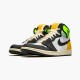 Jordan 1 High White Black Volt University Gold Vit/Svart-Volt-University Guld Jordan Sko 555088-118