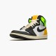 Jordan 1 High White Black Volt University Gold Vit/Svart-Volt-University Guld Jordan Sko 555088-118