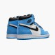 Jordan 1 High White University Blue Black Vit/University Blå-Svart Jordan Sko 555088-134