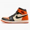 Jordan 1 Mid Shattered Backboard Svart/Starfish-Sail Jordan Sko 555088-005