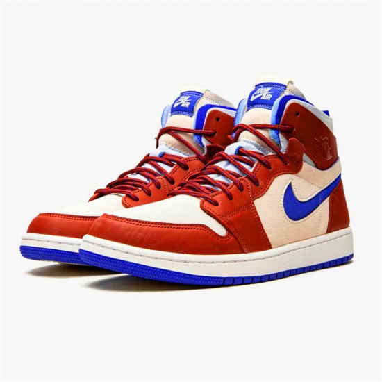 Jordan 1 High Zoom Air CMFT Team Red Team Röd/Sail-Hyper Royal Jordan Sko CT0979 104