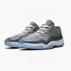 Jordan 11 Retro Low Cool Grey Medium Grå/Vit-Gunsmoke Jordan Sko 528895-003