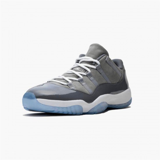 Jordan 11 Retro Low Cool Grey Medium Grå/Vit-Gunsmoke Jordan Sko 528895-003