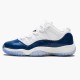 Jordan 11 Retro Low Snake Navy (2019) (GS) Vit/Svart-Navy Jordan Sko CD6847-102