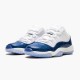 Jordan 11 Retro Low Snake Navy (2019) (GS) Vit/Svart-Navy Jordan Sko CD6847-102