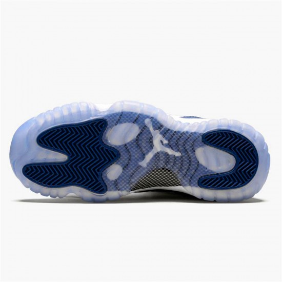 Jordan 11 Retro Low Snake Navy (2019) (GS) Vit/Svart-Navy Jordan Sko CD6847-102