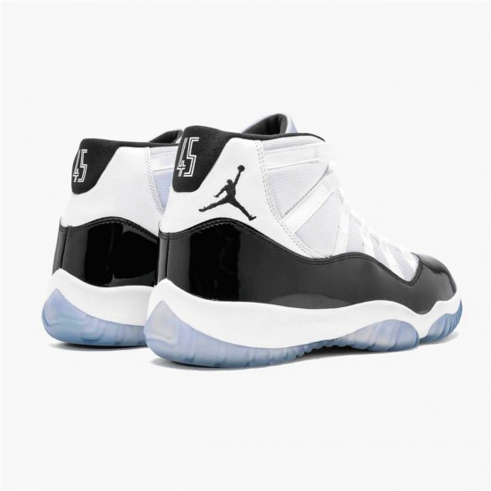 Jordan 11 Retro Concord (2018) Vit/Svart-Concord Jordan Sko 378037-100