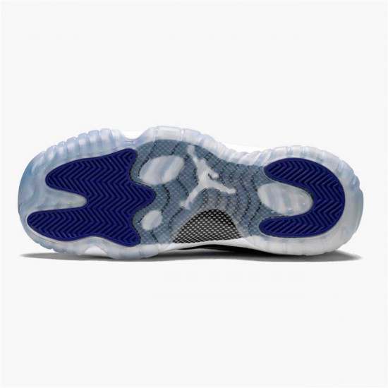 Jordan 11 Retro Concord (2018) (GS) Vit/Svart-Concord Jordan Sko 378038-100