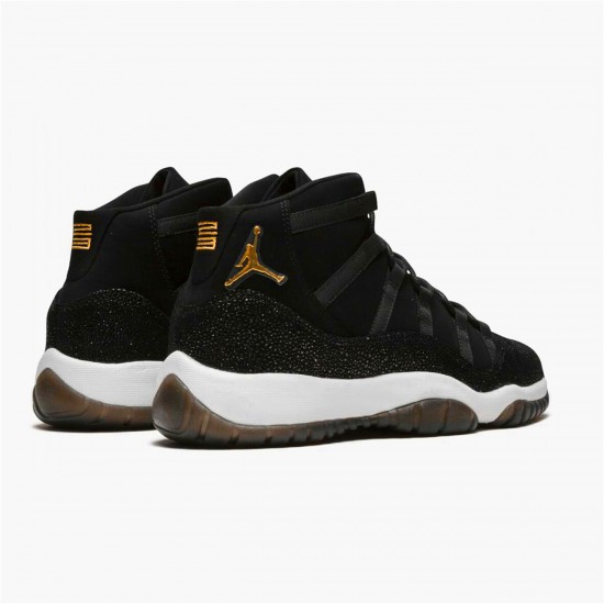 Jordan 11 Retro Heiress Black Stingray (GS) Svart/Metallic Guld-Vit-InfraRöd 23 Jordan Sko 852625-030