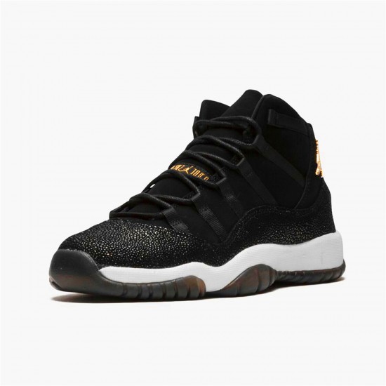 Jordan 11 Retro Heiress Black Stingray (GS) Svart/Metallic Guld-Vit-InfraRöd 23 Jordan Sko 852625-030