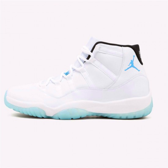 Jordan 11 Retro Legend Blue (2014) Vit/Svart-Legend Blå Jordan Sko 378037-117