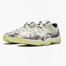 Jordan 11 Retro Low Snake Light Bone Light Bone/Smoke Grå-Vit-Svart Jordan Sko CD6846-002