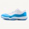 Jordan 11 Retro Low University Blue (2017) Vit/University Blå Jordan Sko 528895-106