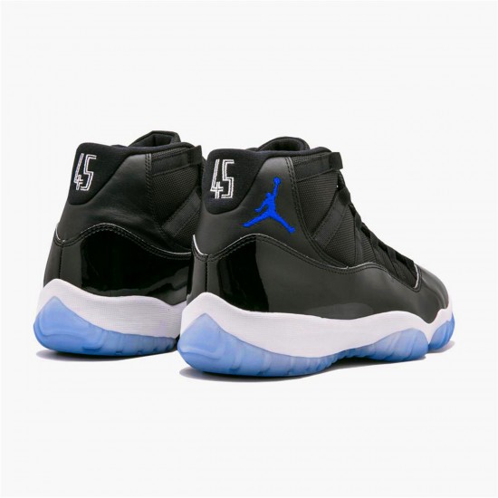 Jordan 11 Retro Space Jam (2016) Svart/Dark Concord-Vit Jordan Sko 378037-003