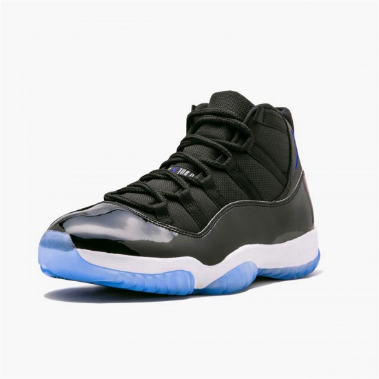 Jordan 11 Retro Space Jam (2016) Svart/Dark Concord-Vit Jordan Sko 378037-003