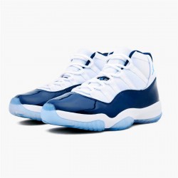 Jordan 11 Retro UNC Win Like 82 Vit/University Blå-Midnight Navy Jordan Sko 378037-123