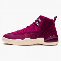 Jordan 12 Retro Bordeaux Bordeaux/Sail-Metallic Silver Jordan Sko 130690-617