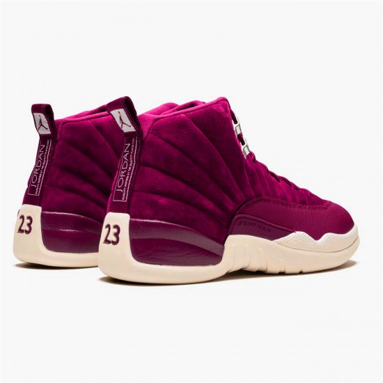 Jordan 12 Retro Bordeaux Bordeaux/Sail-Metallic Silver Jordan Sko 130690-617