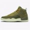 Jordan 12 Retro Chris Paul Class Of 2003 Oliv Canvas/Svart-Sail Jordan Sko 130690-301