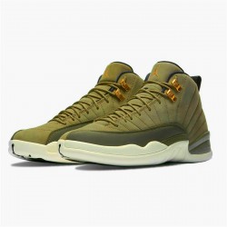 Jordan 12 Retro Chris Paul Class Of 2003 Oliv Canvas/Svart-Sail Jordan Sko 130690-301