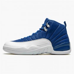 Jordan 12 Retro Indigo Stone Blå/Legend Blå-Obsidian Jordan Sko 130690-404