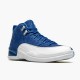 Jordan 12 Retro Indigo Stone Blå/Legend Blå-Obsidian Jordan Sko 130690-404