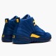 Jordan 12 Retro Michigan College Navy/Amarillo Jordan Sko BQ3180-407