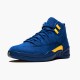 Jordan 12 Retro Michigan College Navy/Amarillo Jordan Sko BQ3180-407