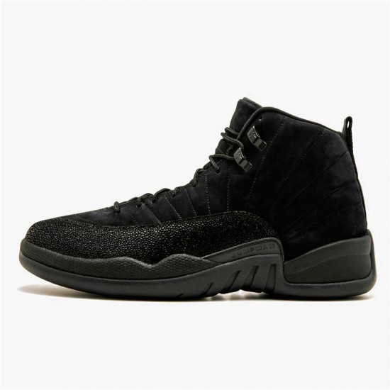 Jordan 12 Retro OVO Black Svart/Metallic Guld-Svart Jordan Sko 873864-032