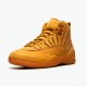 Jordan 12 Retro PSNY Wheat Wheat/Wheat-Gum Light Brun Jordan Sko AA1233-700