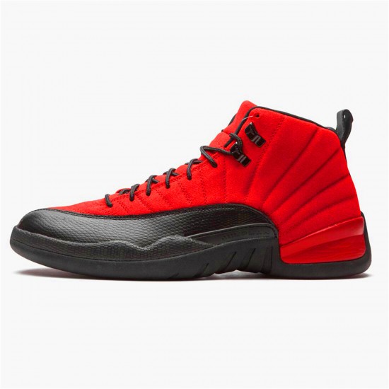 Jordan 12 Retro Reverse Flu Game Varsity Röd/Svart Jordan Sko CT8013-602