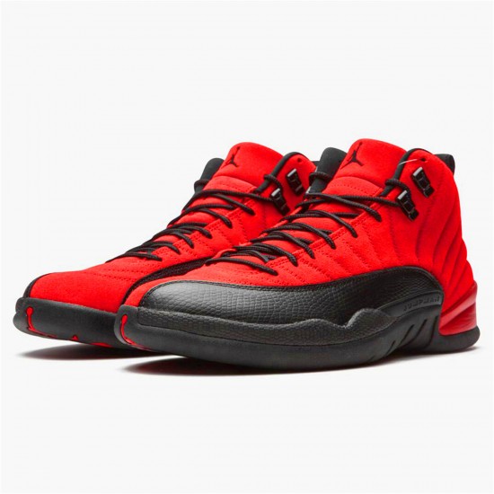 Jordan 12 Retro Reverse Flu Game Varsity Röd/Svart Jordan Sko CT8013-602