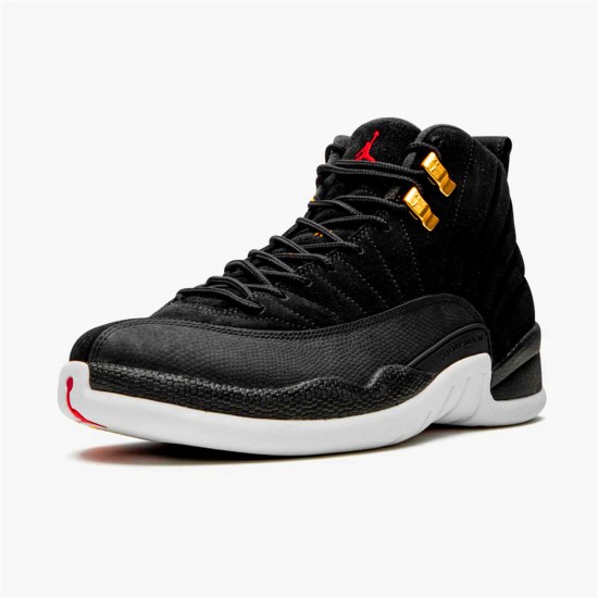 Jordan 12 Retro Reverse Taxi Svart/Vit-Taxi-Svart Jordan Sko 130690-017