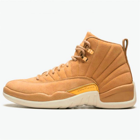 Jordan 12 Retro Vachetta Tan Vachetta Tan/Metallic Guld-Sail Jordan Sko AO6068-203