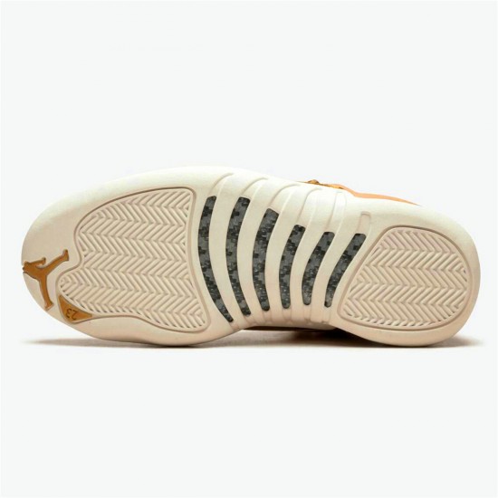 Jordan 12 Retro Vachetta Tan Vachetta Tan/Metallic Guld-Sail Jordan Sko AO6068-203