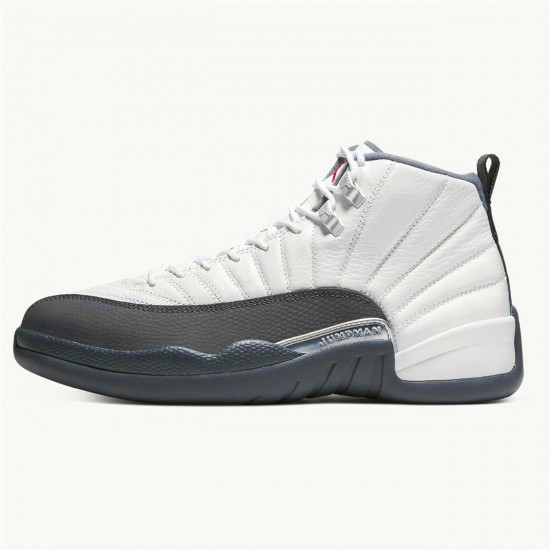 Jordan 12 Retro White Dark Grey Vit/Dark Grå-Gym Röd Jordan Sko 130690-160