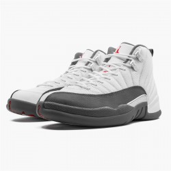 Jordan 12 Retro White Dark Grey Vit/Dark Grå-Gym Röd Jordan Sko 130690-160