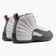 Jordan 12 Retro White Dark Grey Vit/Dark Grå-Gym Röd Jordan Sko 130690-160