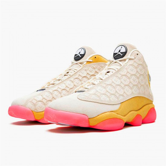 Jordan 13 Retro Chinese New Year (2020) Pale Ivory/Svart-Digital Rosa-Club Guld Jordan Sko CW4409-100