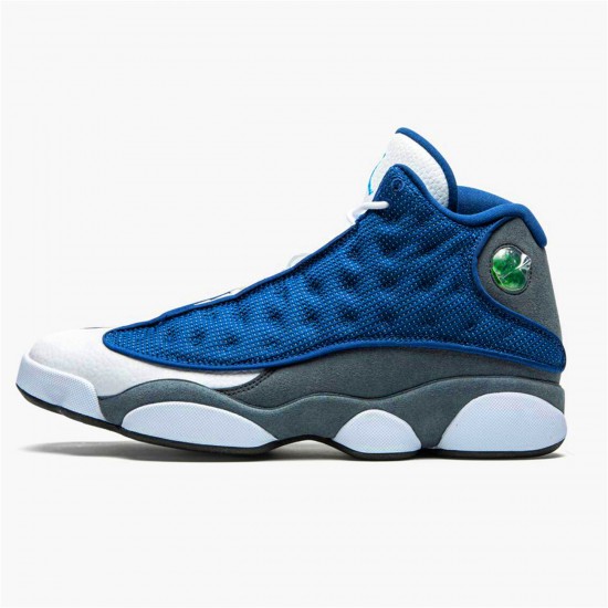 Jordan 13 Retro Flint (2020) Navy/Flint Grå-Vit-University Blå Jordan Sko 414571-404