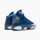 Jordan 13 Retro Flint (2020) Navy/Flint Grå-Vit-University Blå Jordan Sko 414571-404