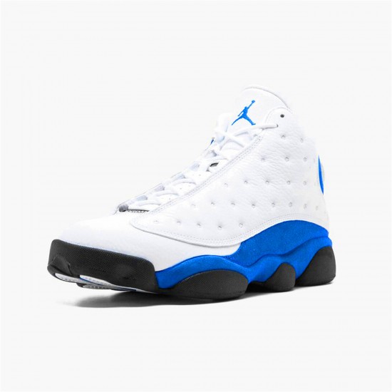 Jordan 13 Retro White Hyper Royal Black Vit/Hyper Royal-Svart Jordan Sko 414571-117