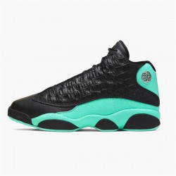 Jordan 13 Retro Black Island Green Svart/Metallic Silver-Island Grön Jordan Sko 414571-030